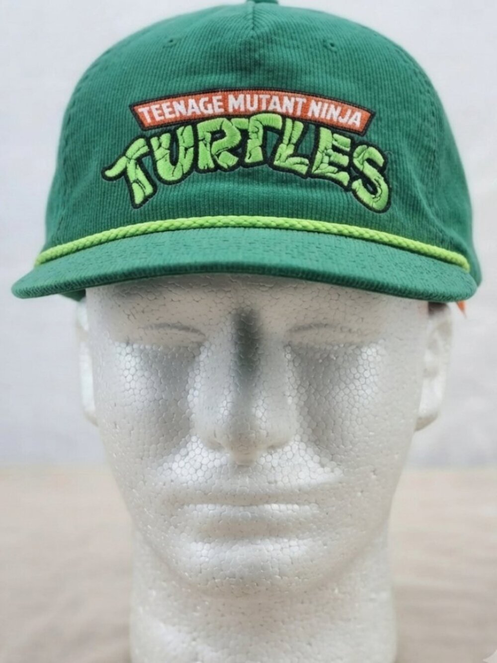 Nickelodeon Teenage Mutant Ninja Turtles Corduroy Snapback Hat Green Unisex OS